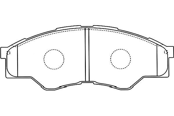 KAVO PARTS Bremžu uzliku kompl., Disku bremzes BP-9126